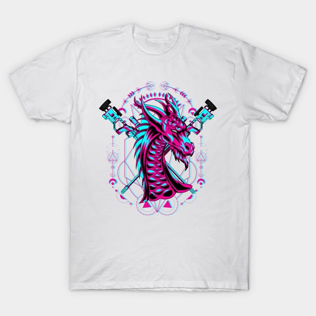 dragon sniper glitch T-Shirt by SHINIGAMII